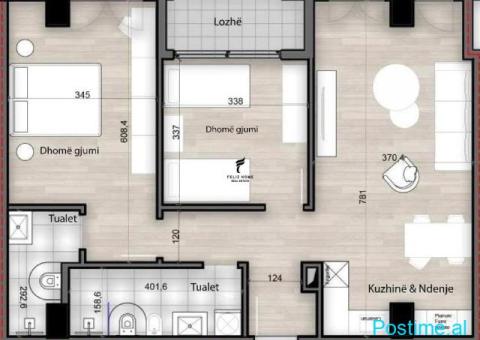 SHITET APARTAMENT 2+1 PORCELAN 155.500 EURO FH-59056 - 3/3