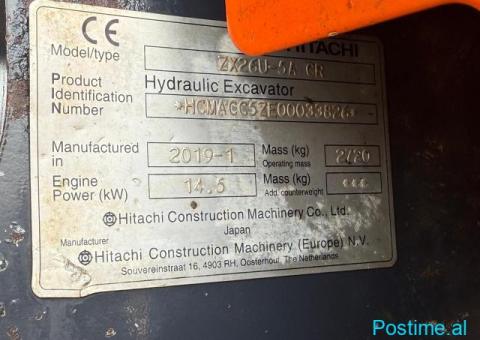 Miniskavator HITACHI 3ton - 2019 shitet - 5/8