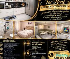 Apartament me Qera 2+1 Universiteti Europian Tirane