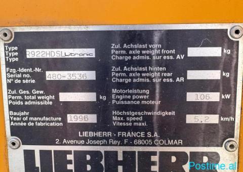 Liebherr 922 1996 +38348185994 - 3/9