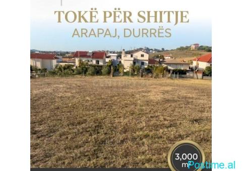 +355693150128. 3000 TOKË PËR SHITJE NË ARAPAJ, DURRËS , MUN - 2/4