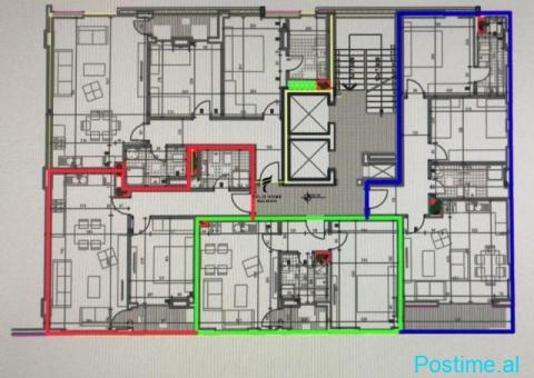 SHITEN DY APARTAMENTE 2+1 SQUARE 21 66.000.000 LEKE FH-75665