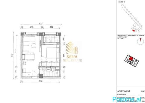 Shitet, Okazion Apartament 1+1+Blk,Rezidenca Kadiu 84.300 Eu