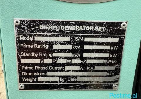Gjenerator Isuzu 30KVA - 10/10