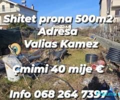 Okazion shitet prona 529m2 Adresa Valias Kamez