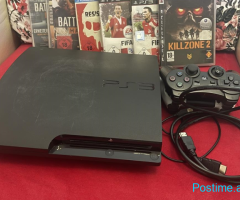 PS3 Slim I kompletuar me dy leva dhe disqe me lojra