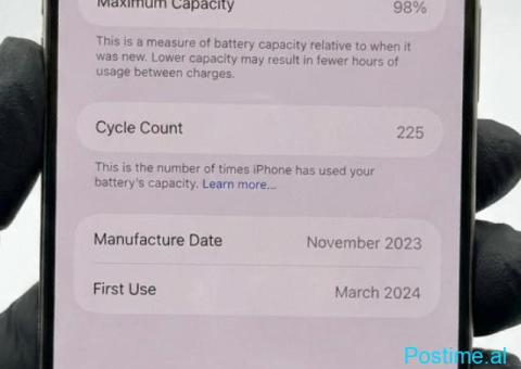 ❌SHITUR❌IPHONE 15 PRO MAX,256GB,SIM UNLOCKED,BLACK TITANIUM - 1/3