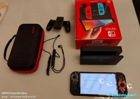 Nintendo Switch Oled neon red+blue - 1/6