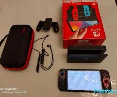 Nintendo Switch Oled neon red+blue