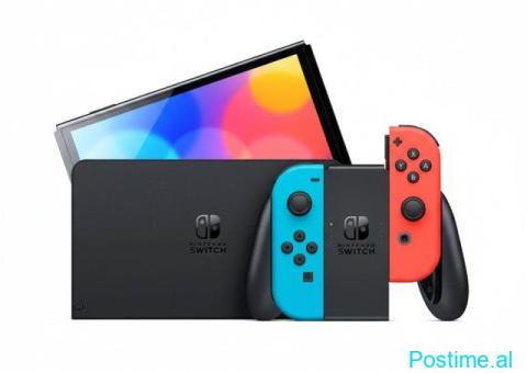 Nintendo Switch Oled neon red+blue - 3/6