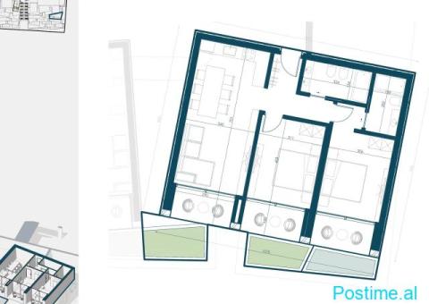 Shitet, Apartament 2+1+2+Verandë+Jacuzzi, Terrarossa, Borsh - 2/2
