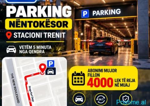 Abonime mujore parking tek stacioni trenit Tirane - 2/3