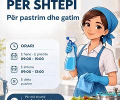 KËRKOHET AMVISE PËR SHTËPI