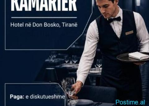 Kërkohet Kamarier – Hotel në Don Bosko, Tiranë
