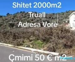 Okazion shitet 2000m2 Truall Adresa Vore