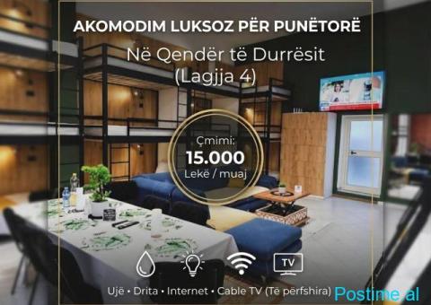 Ofrojme akomodim per punetore Lagjja 4, Durres
