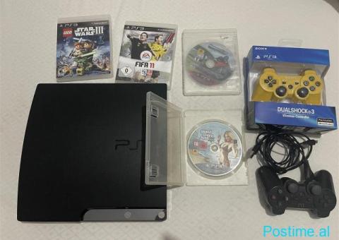 PS3 Slim 500 gb me çip me dy leva super gjendje