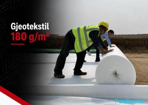 Gjeotekstil 180 g/m² për Ndarje, Filtrim dhe Drenazhim në Nd