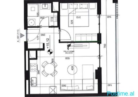SHITET APARTAMENT 1+1 XHAMLLIK 109.600 EURO FH-94940 - 2/4