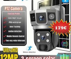 ???? Kamera V380Pro 12MP me Tre Lente & Sistem Mbikëqyrjeje????