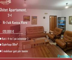 SHITET APARTAMENT 2+1 – RRUGA FAIK KONICA,VLORE!!