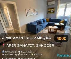 ???? Jepet me Qira Apartament 3+1+2 afër "Sahatit", Shkodër!