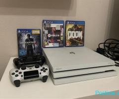 Ps4 Pro I bardhe limited edition I kompletuar
