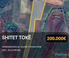 Shitet Tokë në "Kçar i Poshtëm", Shkodër!